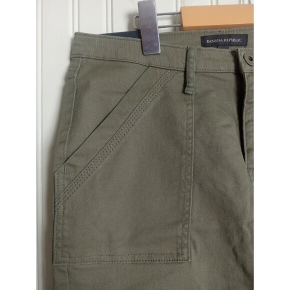 NWT Women’s Banana Republic Green Pants Size 4 – Slim Fit Work Trousers - Picture 9 of 9